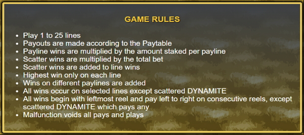 game rules